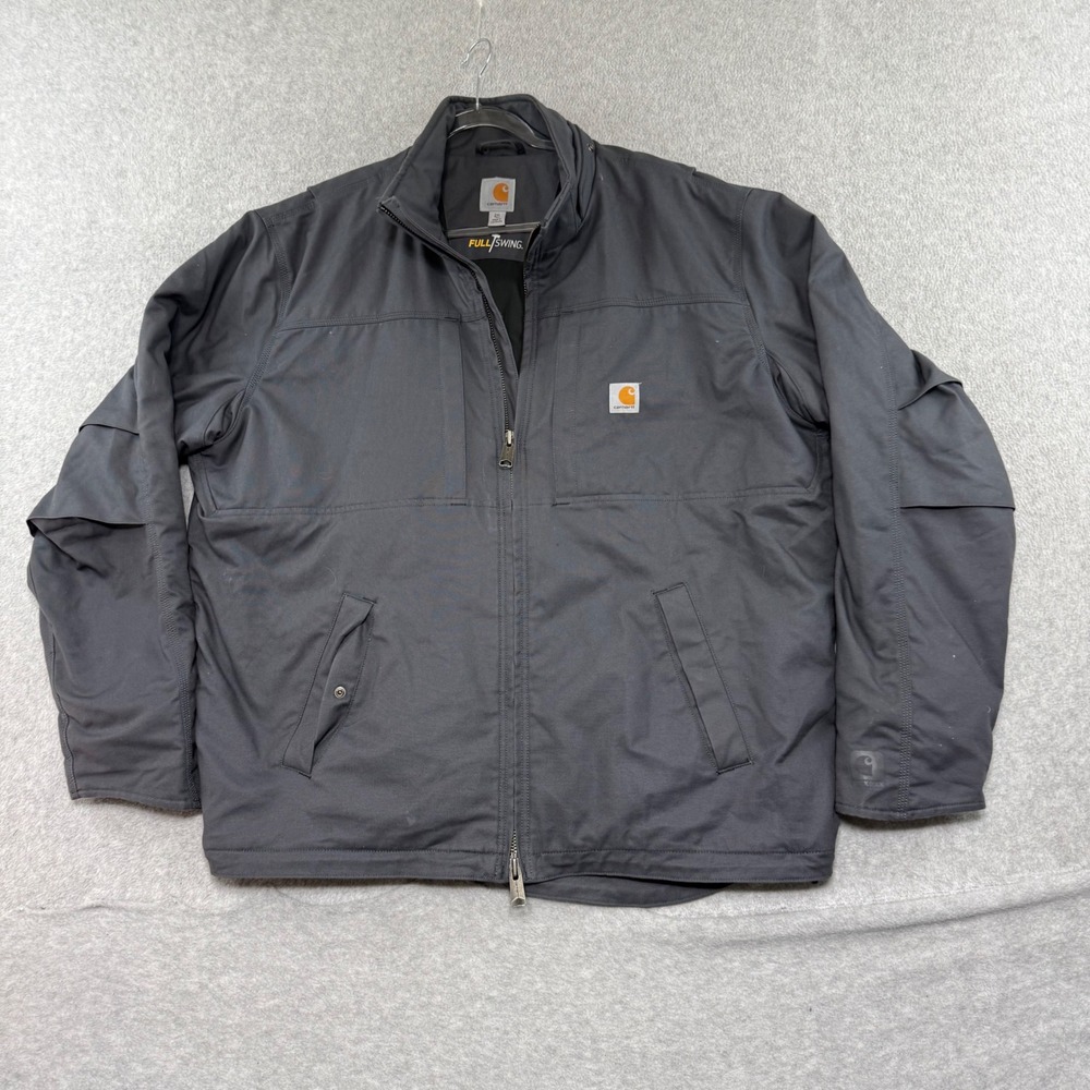 Carhartt Full Swing Jacket Mens 2XLT XXL Tall Quick Duck Canvas Workwear 102207